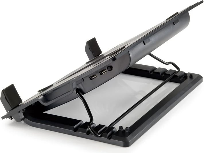Mbajtëse ftohëse laptopi Conceptronic 1-Fan, USB-A 2.0, deri 17 inç, e zezë