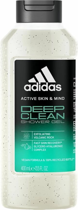 Xhel për dush për meshkuj Adidas Active Skin & Mind Deep Clean, 400ml