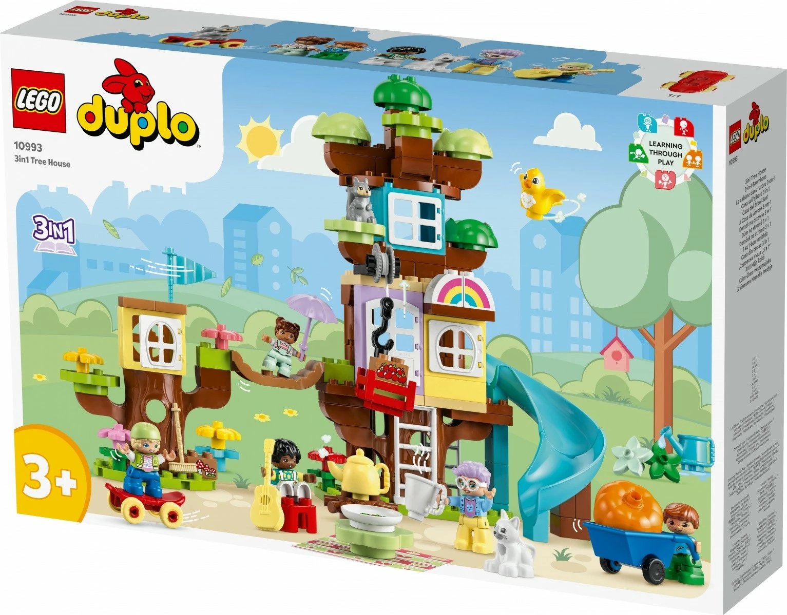 Set lodrash LEGO DUPLO Tree House 3 in 1, 126 pjesë, për fëmijë, shumëngjyrëshe