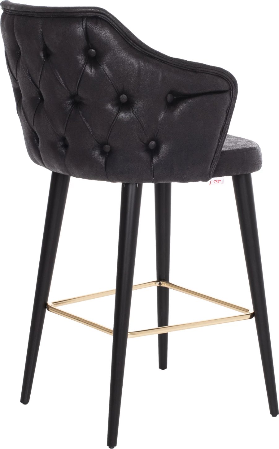 Karrige për bar profesionale FH9281.14, lloj NUBUCK, dru i zi, 50x62x108,5H cm