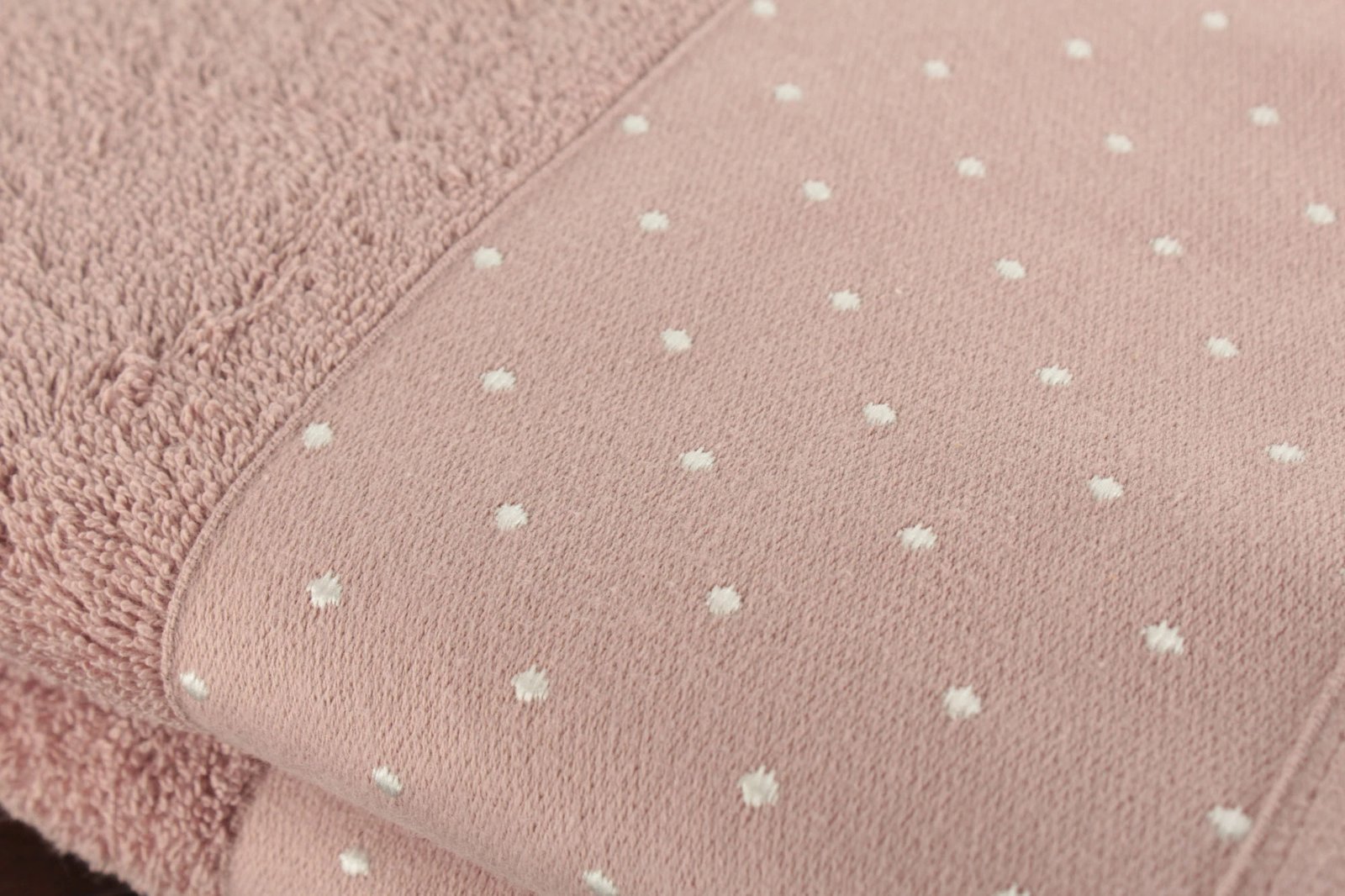 Set peshqirësh duarsh (2 copë), Mijölnir, Pitircik, ngjyrë rozë e zbehtë dhe e bardhë