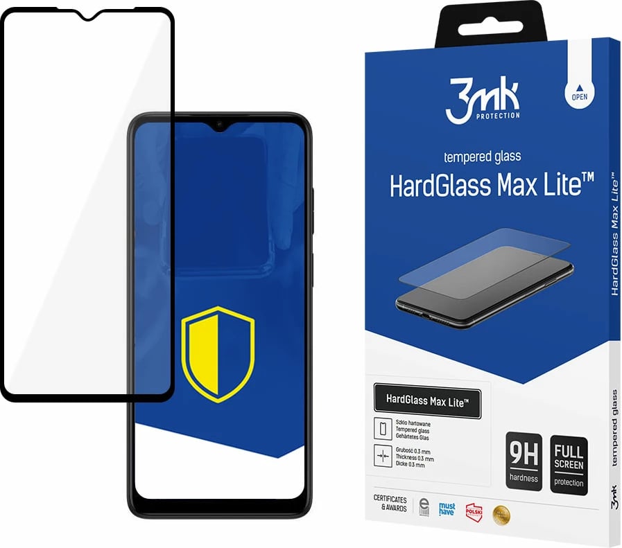 Xham mbrojtës Motorola Moto E22 3mk HardGlass Max Lite, i zi