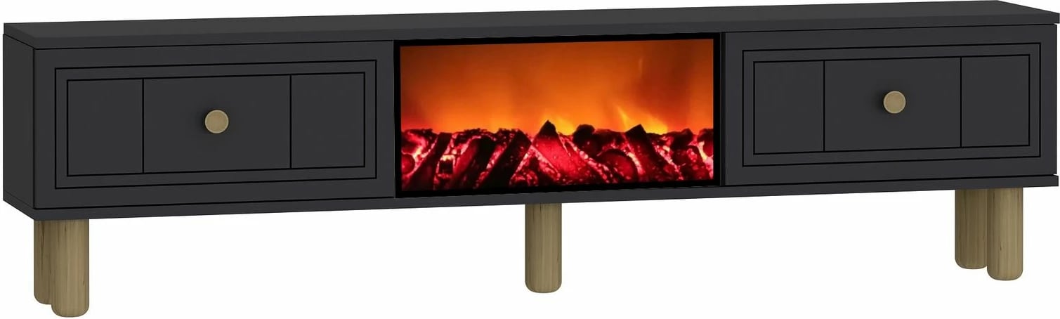 Komodë TV me oxhak Dario Bohem, ngjyrë antracit, Skye Decor