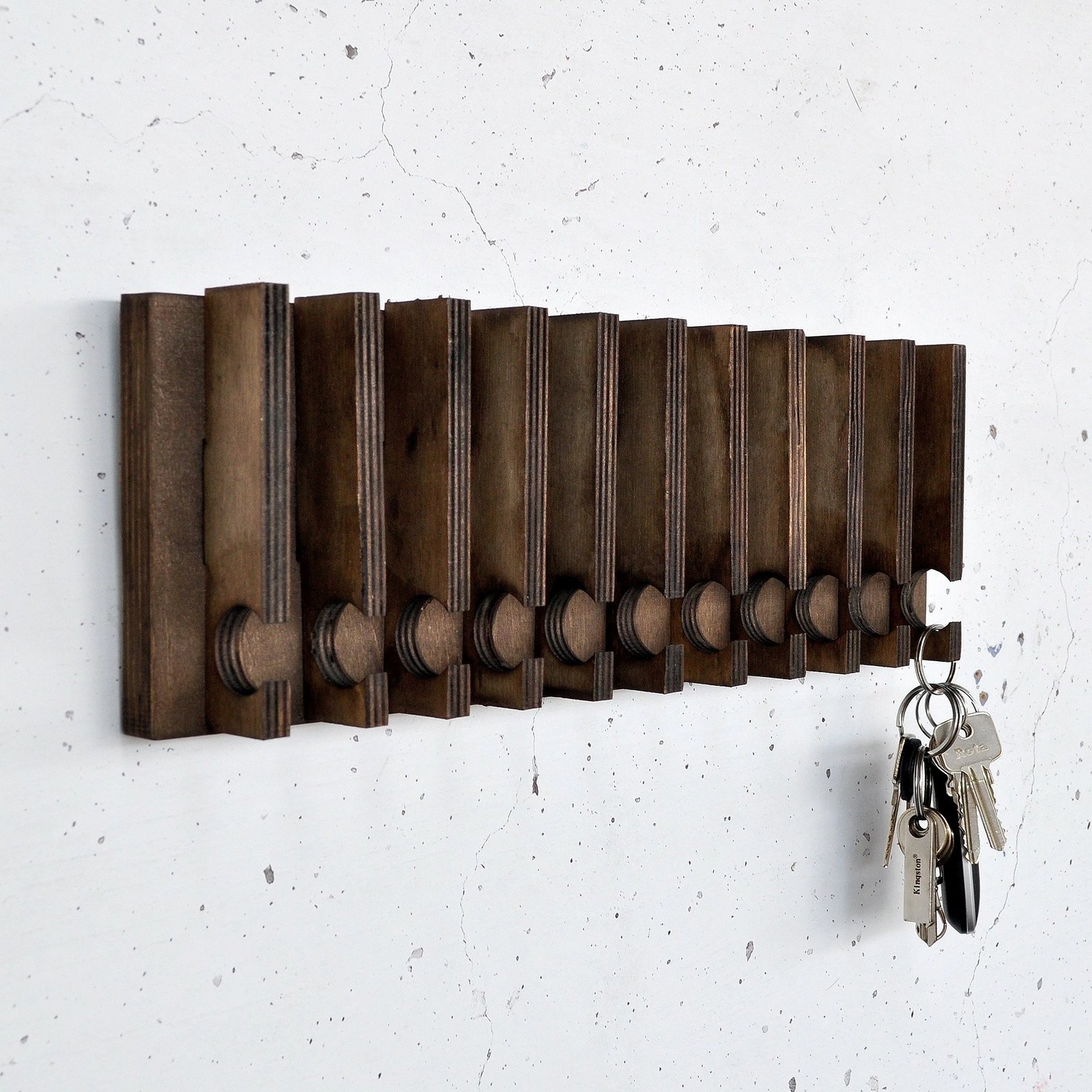 Raf dekorativ prej druri për mur, Skye Decor, Raf290