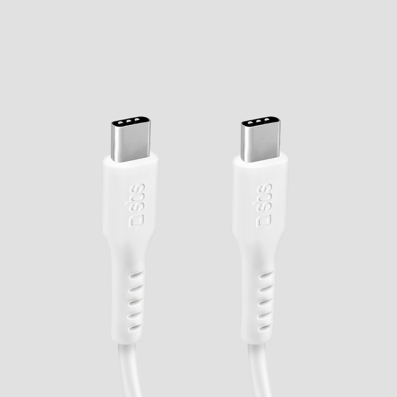 Kabllo USB-C SBS TECABLETCC10W, 1m, 25W, e bardhë