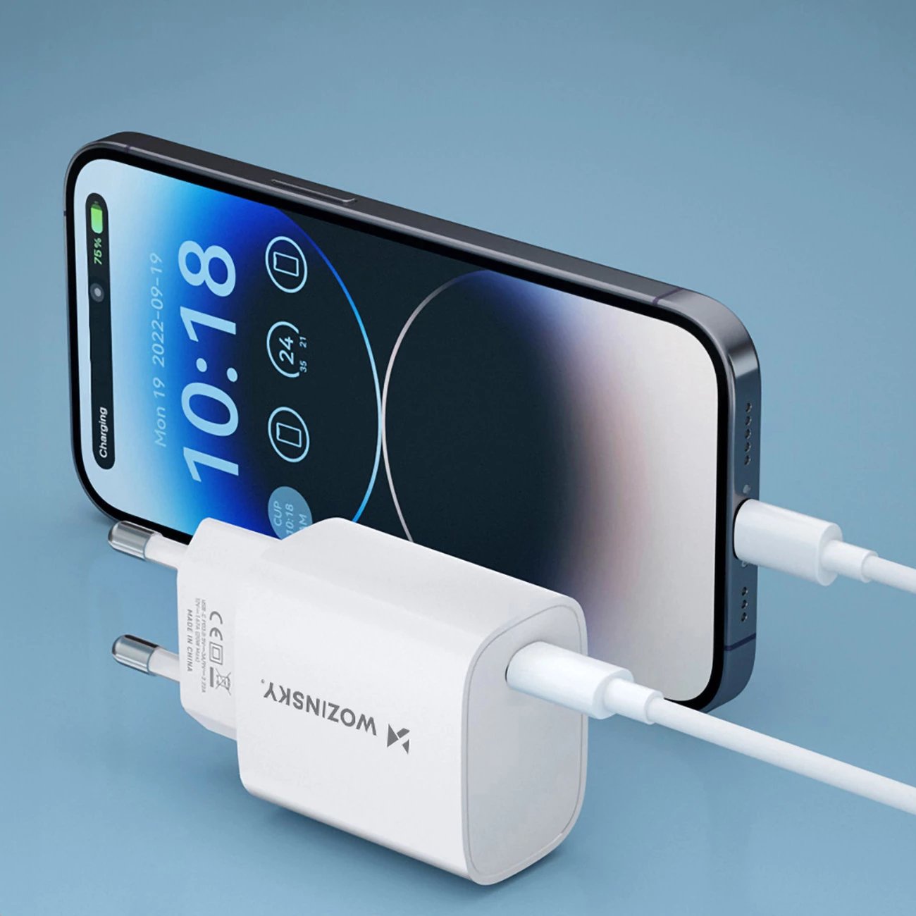 Karikues muri Wozinsky WGWCCW, 20W, USB-C, i bardhë Karikues muri Wozinsky WGWCCW, 20W, USB-C, i bardhë