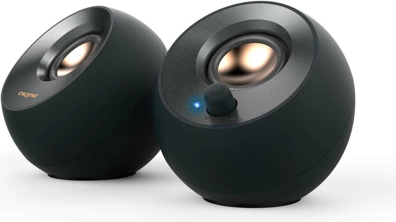 Altoparlantë Creative Pebble V2, 2.0, USB-C, të zi