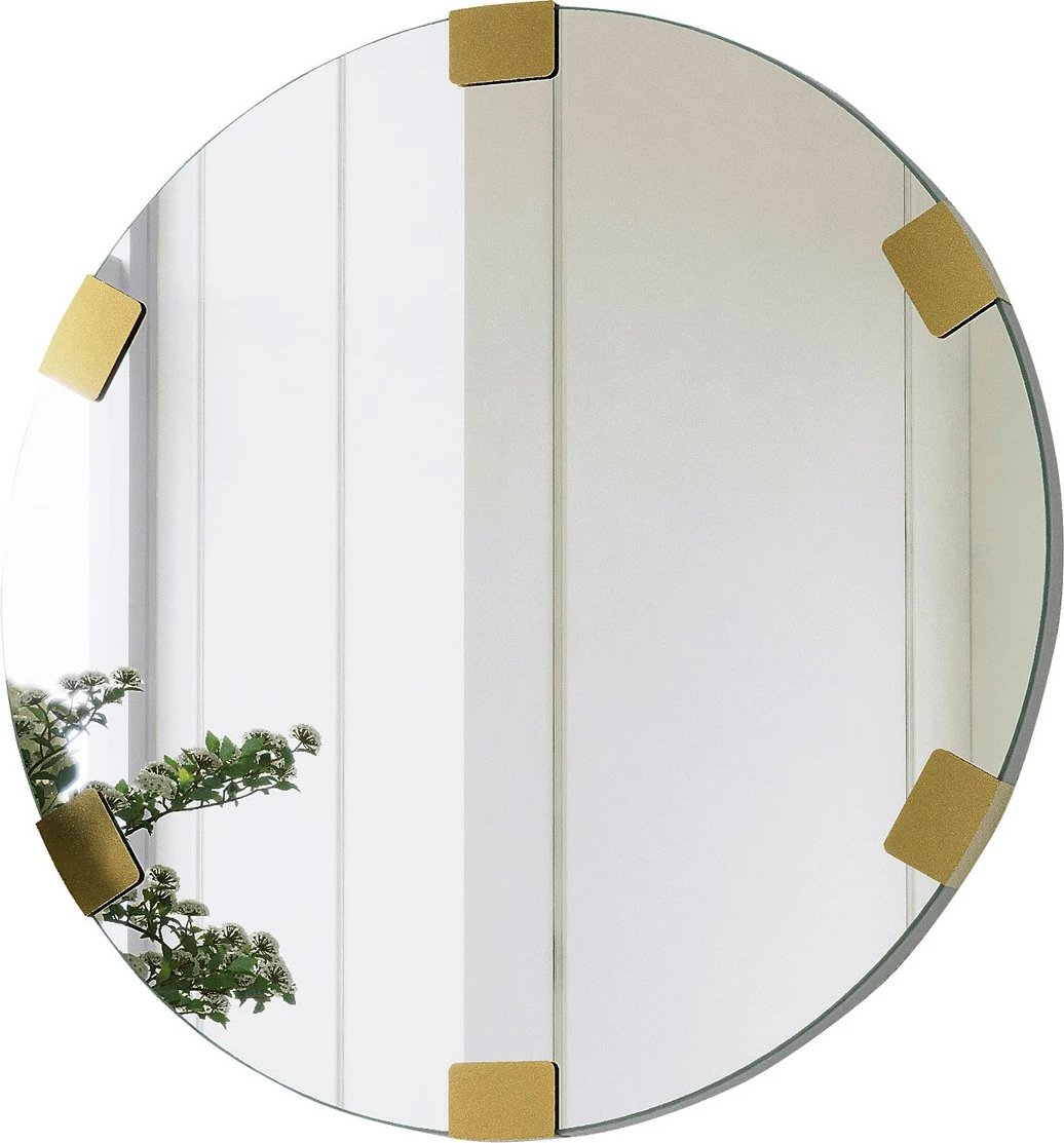 Pasqyrë dekorative, ngjyrë ari, Skye Decor, Chakra Mirror