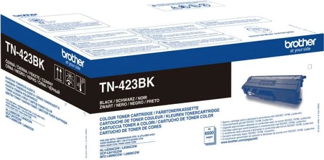 Toner, Brother TN-423BK, rendiment 6.5k faqe, e zezë