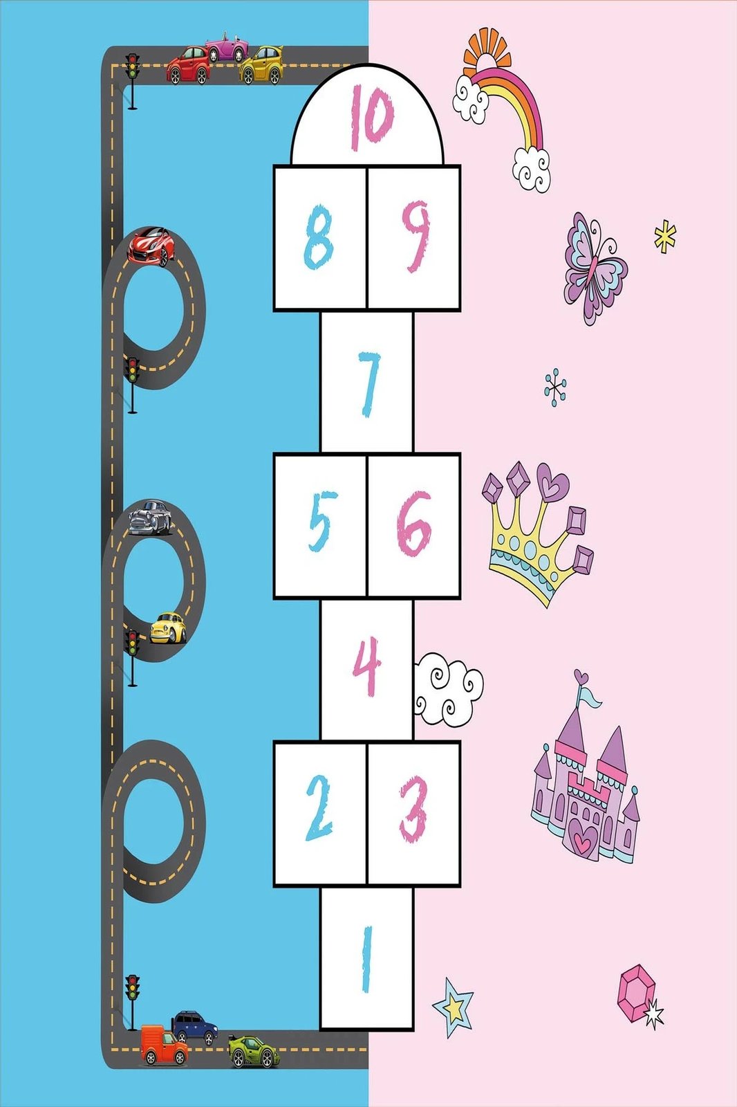 Qilim për fëmijë, shumëngjyrësh, Conceptum Hypnose, HMNT465, 80x120cm