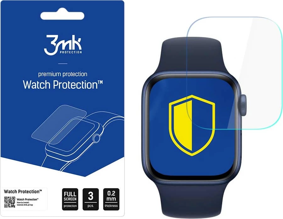 Mbrojtës ekrani për Apple Watch 6 40mm, 3mk Protection Watch Protection ARC+, set 3 copë