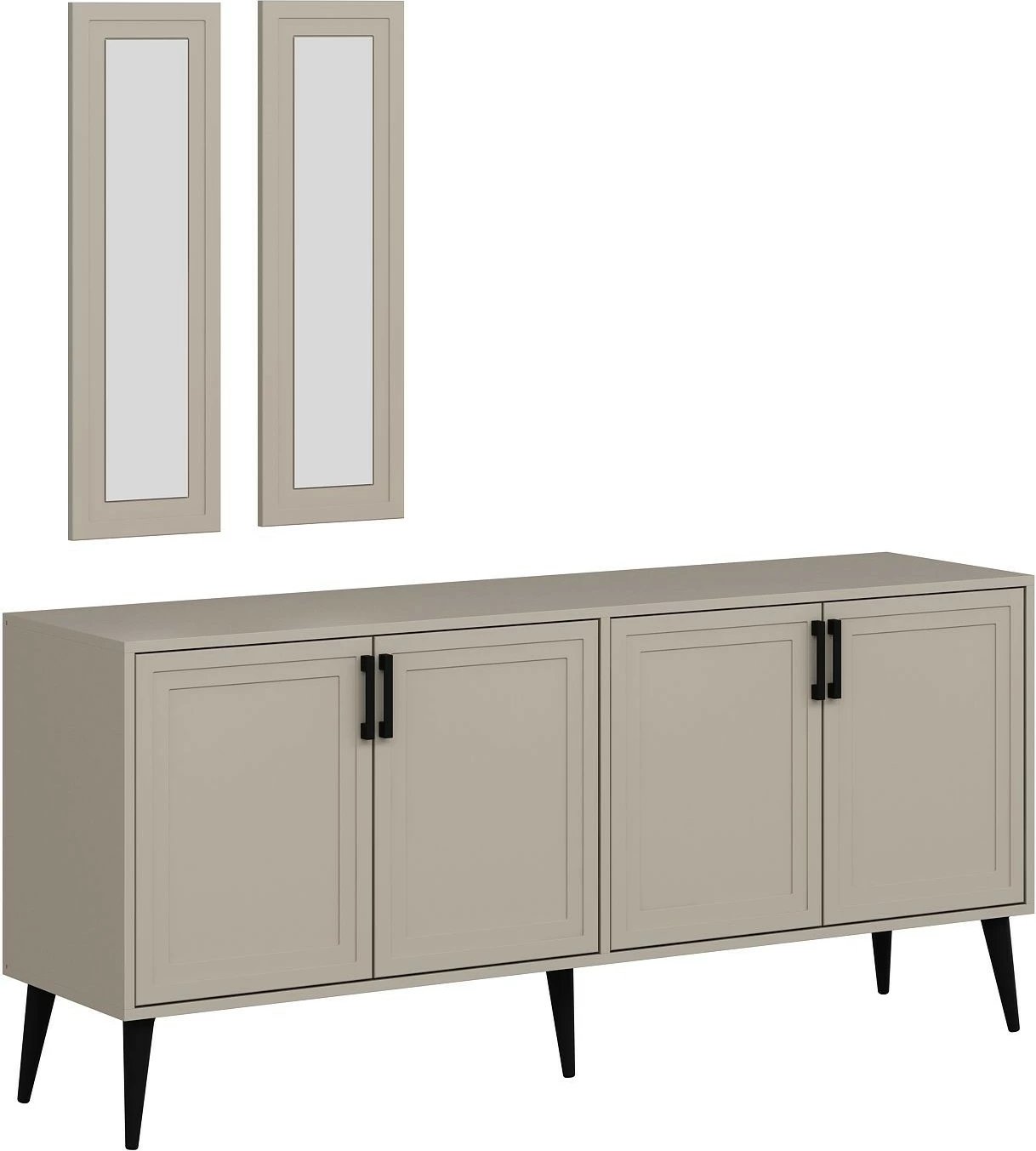 Konsol Sandstone me pasqyrë, Skye Decor, ngjyrë rëre