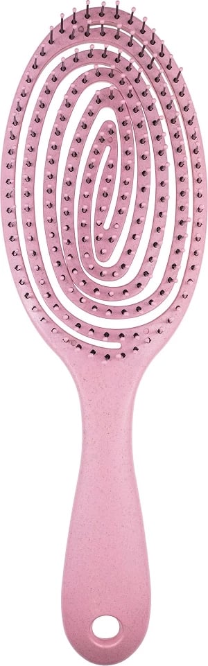 Furçë flokësh Inter Vion NatureBrush Oval për femra rozë, 1 copë