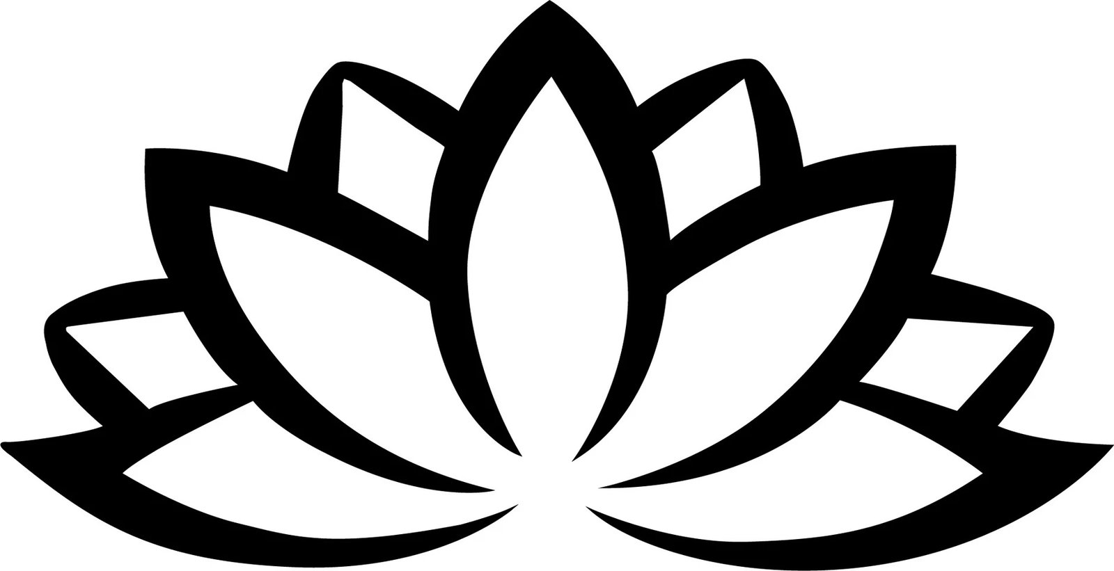 Aksesor dekorativ metalik për mur, lule lotus, Wallity, e zezë, 60x35cm