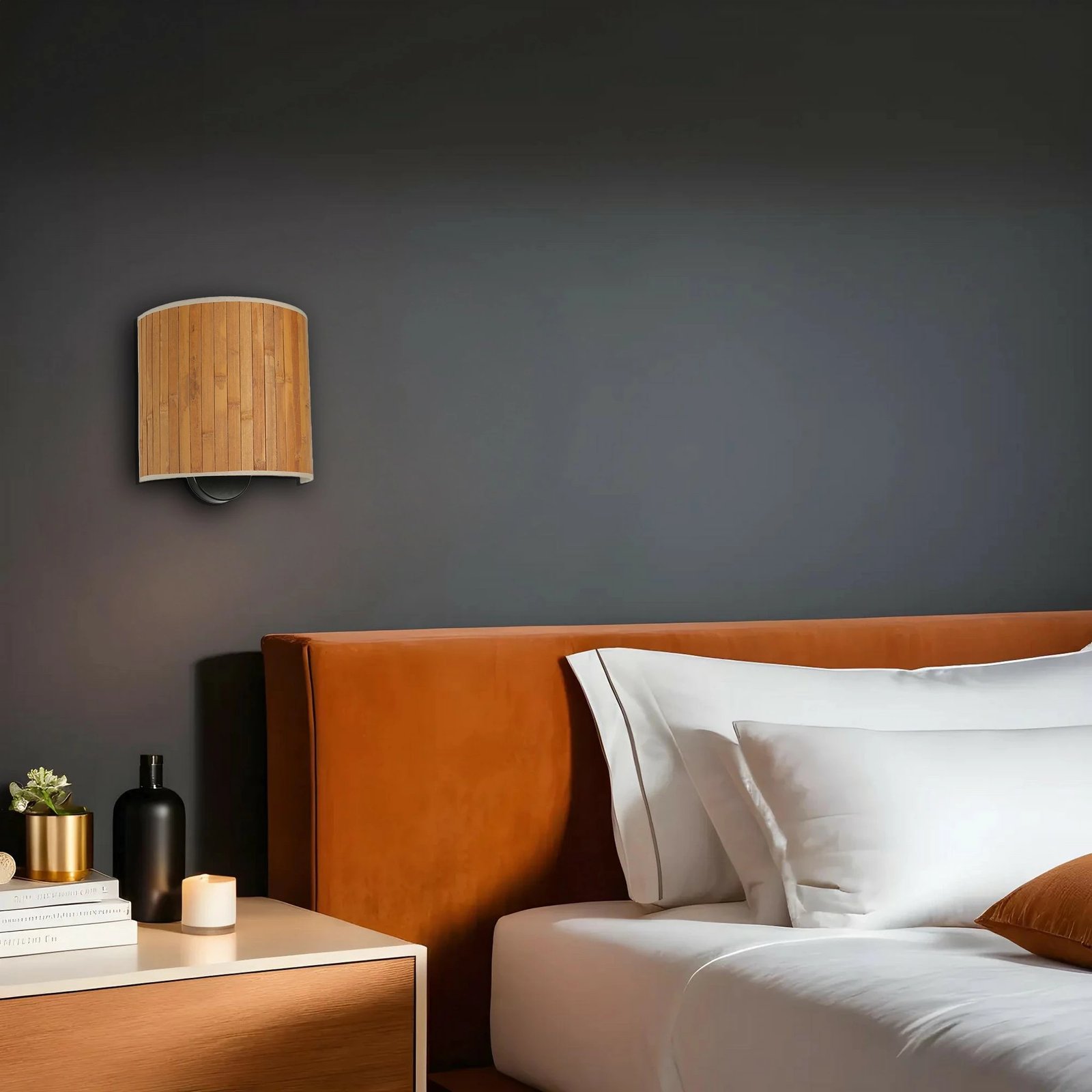 Llambë muri Opviq, ngjyrë druri, 8849-6 Llambë muri Opviq, ngjyrë druri, 8849-6