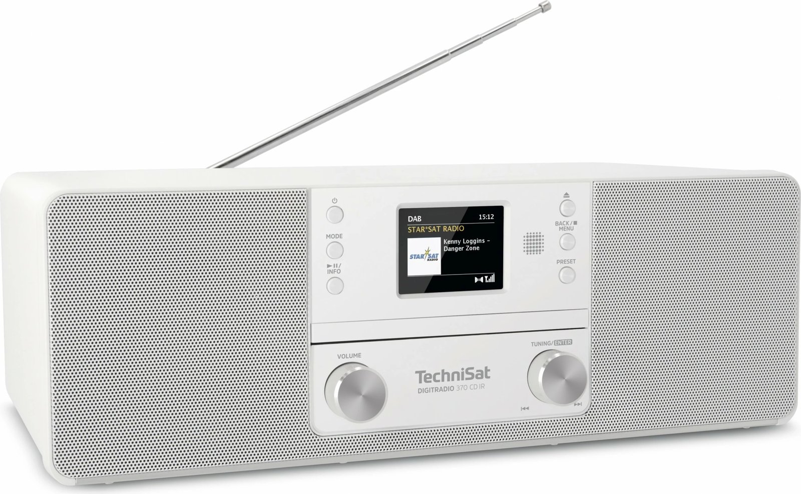 Radio TechniSat DigitRadio 370 CD IR, bardhë
