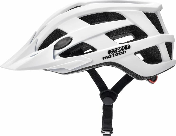 Helmetë për biçikletë Meteor, të bardhë