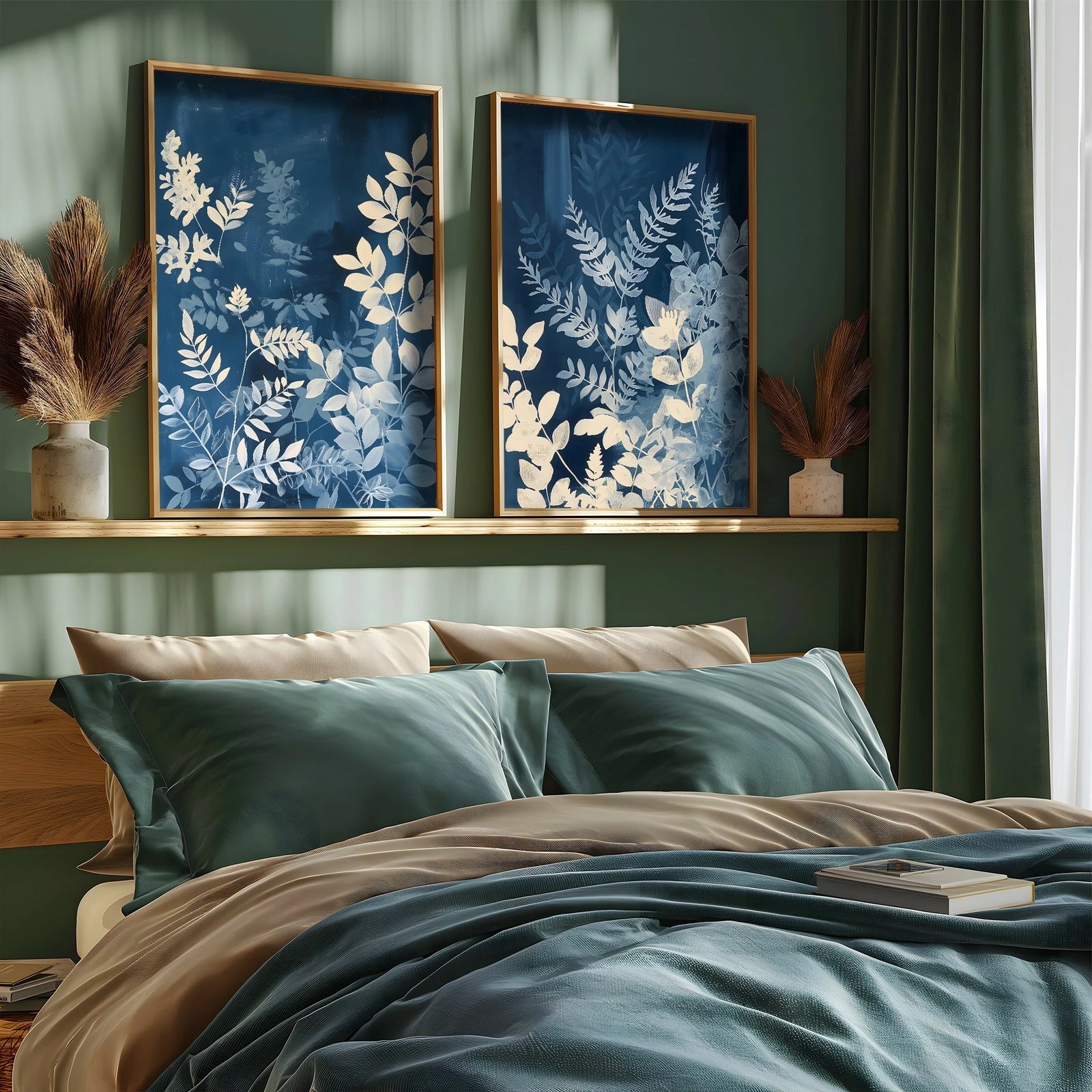 Piktura dekorative me kornizë, MDF, shumëngjyrëshe, 2 copë, GE270-L