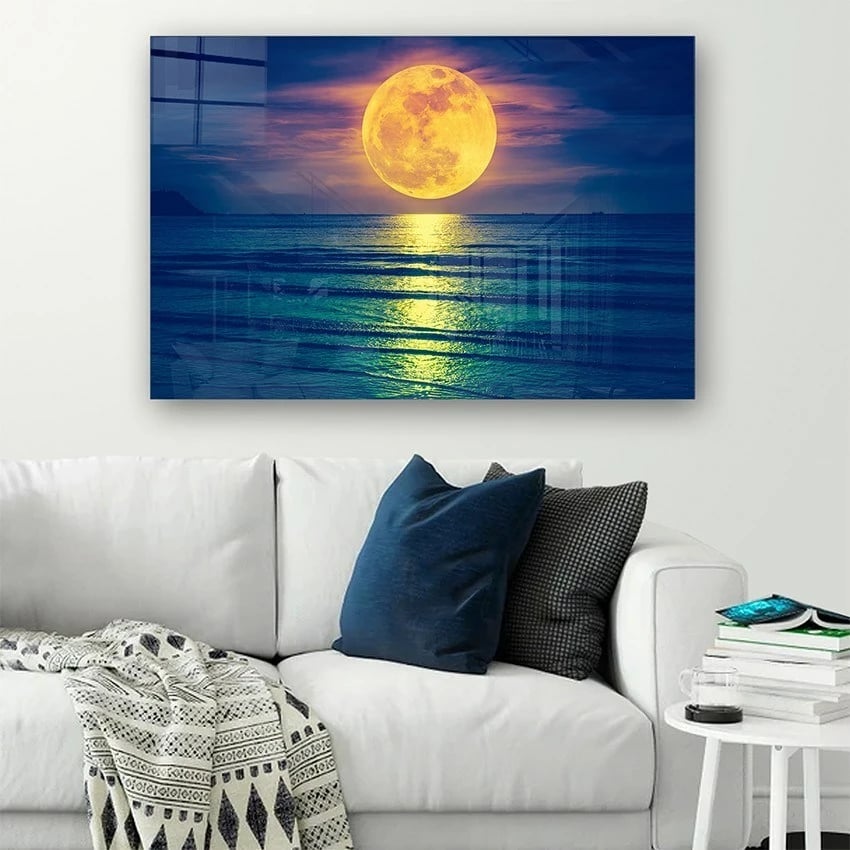 Pikturë dekorative prej xhami të temperuar, shumëngjyrëshe, CAM1044034966 - 50x70cm