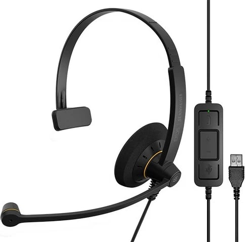 Kufje EPOS IMPACT SC 30 USB ML me mikrofon, për call center, e zezë