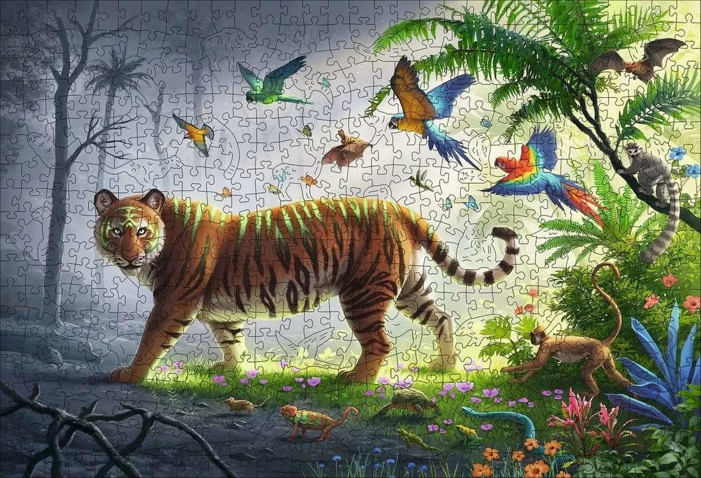 Puzzle Ravensburger 17514, 500 copë, Kafshët