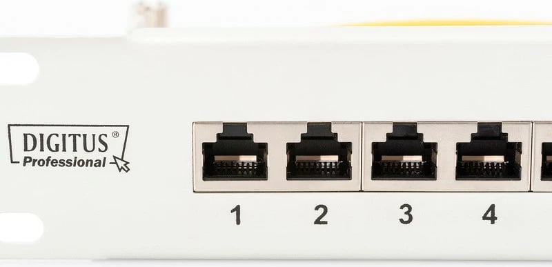 Patch panel Digitus DN-91624S, 24 porta, CAT 6, 19", Gri