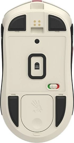 Maus A4-Tech Bloody R72 ULTRA DUO Pixels Red, wireless, RGB, i bardhë