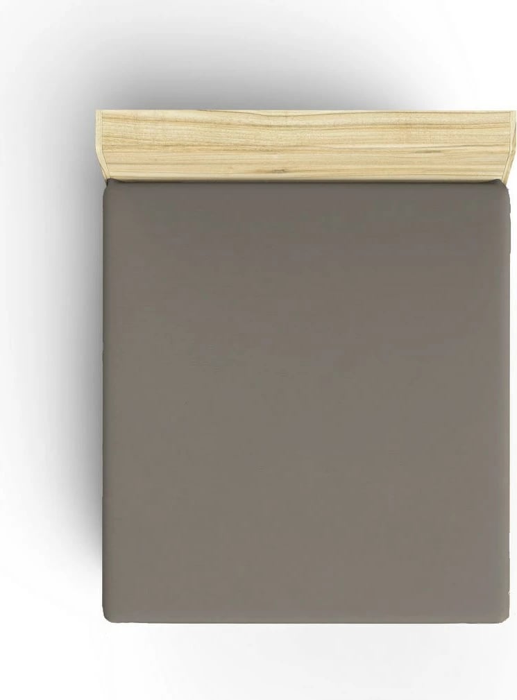 Çarçaf i shtrirë njëpersonësh Ranforce, ngjyrë antracit, L'essentiel