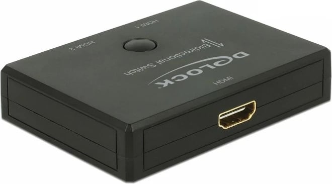 Switch HDMI DeLOCK 18749, manual, 3 porta, 4K, plastik, zi