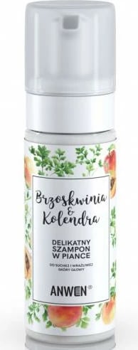 Shampon shkumë për femra Anwen Peach & Coriander 170ml Shampon shkumë për femra Anwen Peach & Coriander 170ml