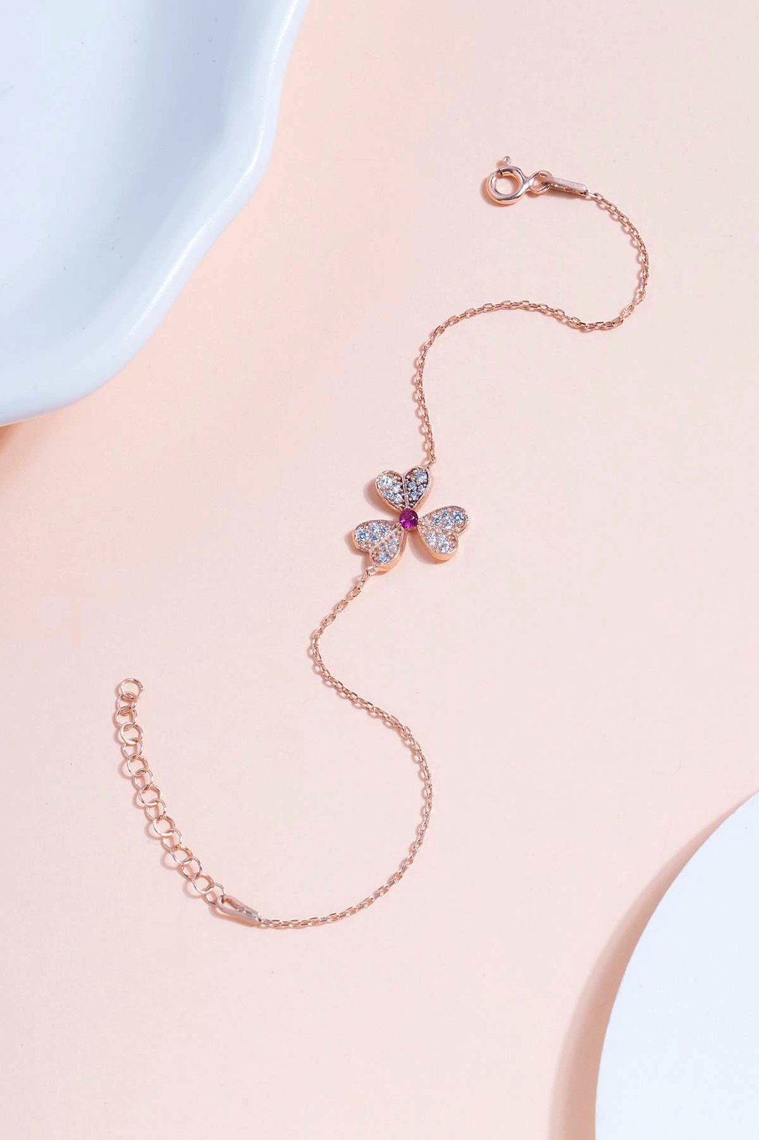 Byzylyk argjendi Jumeon, ngjyrë rozë e artë, ELKAB92333