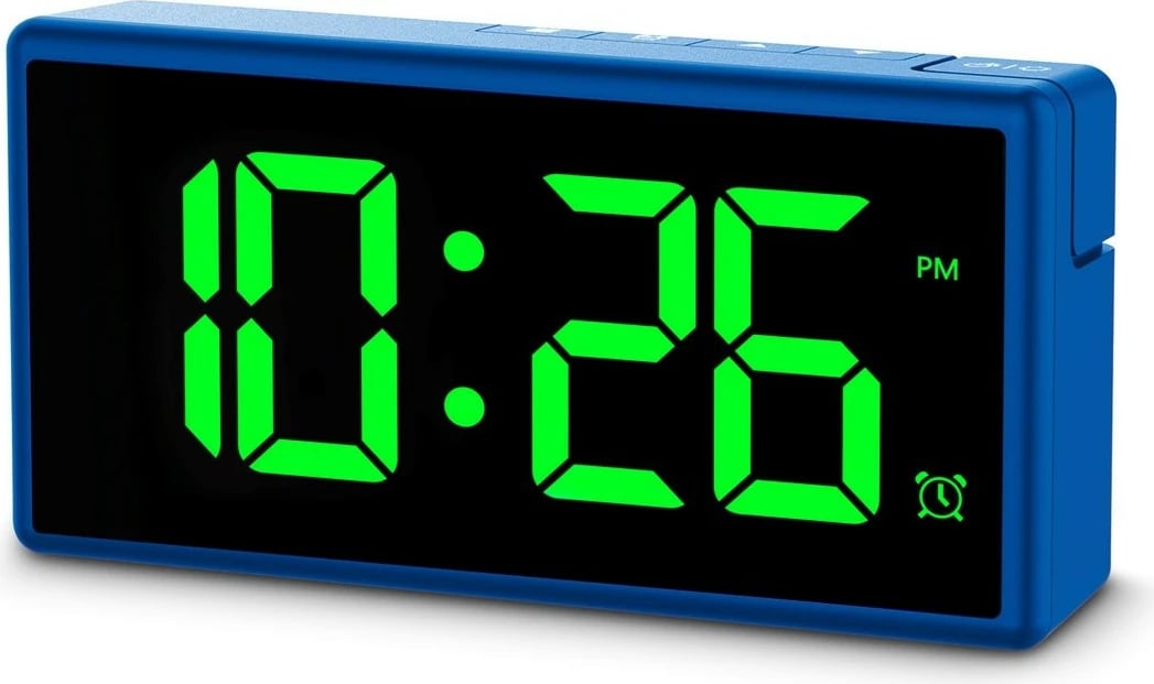 Orë alarmi elektronike Hama Ibiza, digjitale, me USB, kaltër