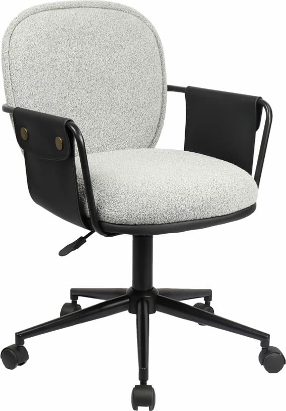 Karrige zyre Post, gri e zezë, 55x59x93 cm