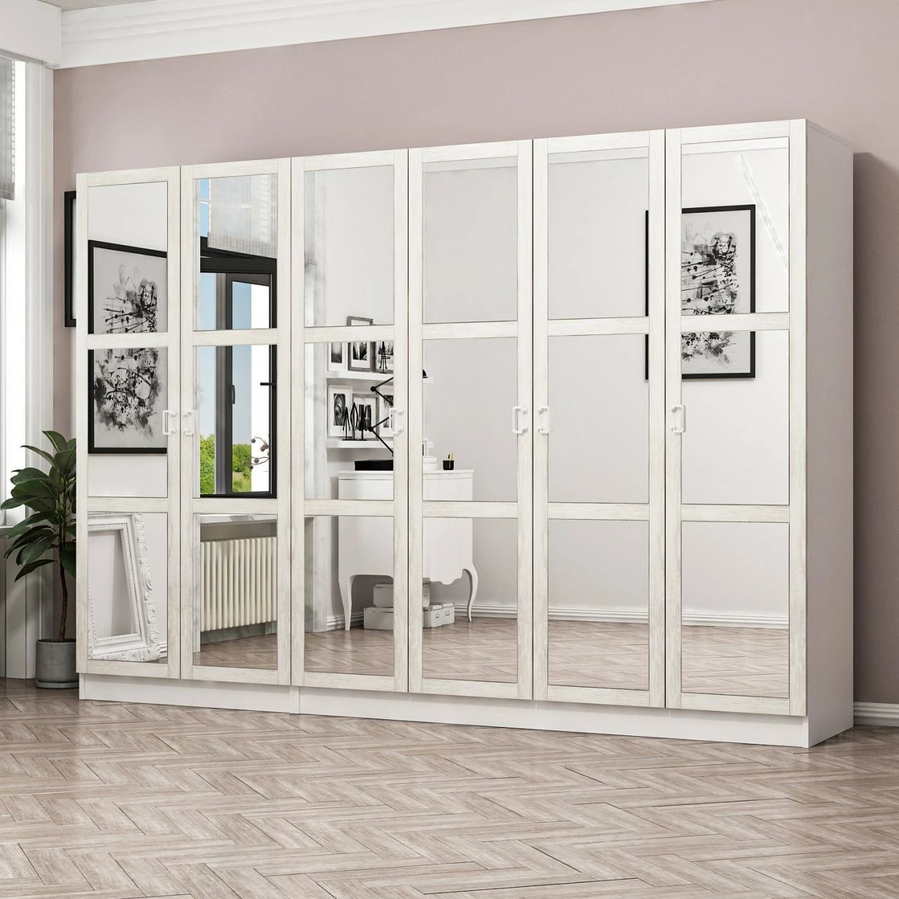 Dollap Skye Decor, ngjyrë e bardhë, Kale Country, 2462