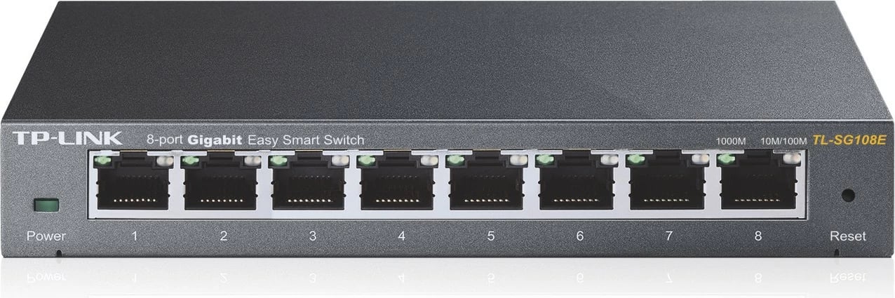 Switch TP-LINK TL-SG108E, 8 porta, Gigabit, Slim