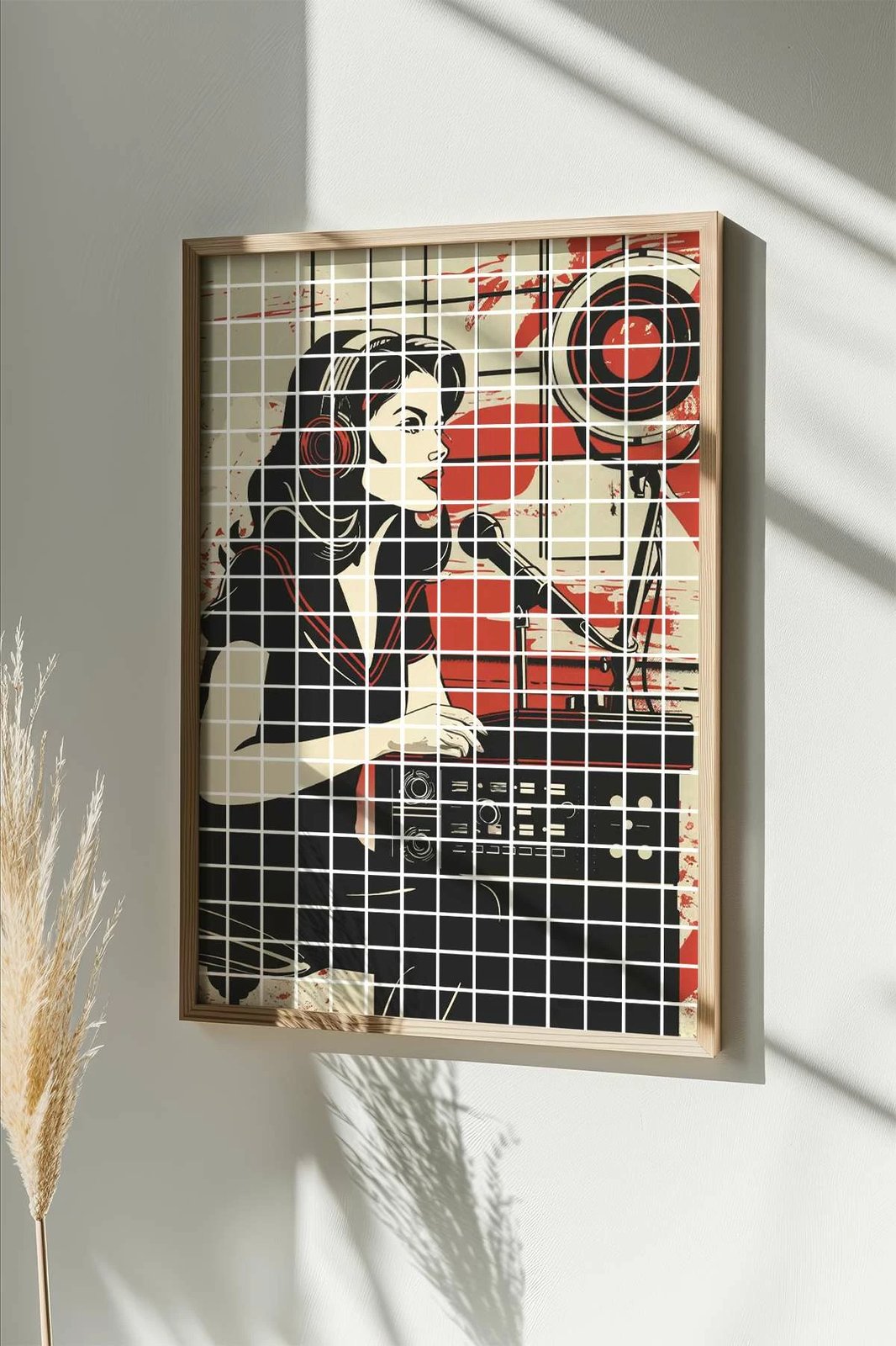 Pikturë dekorative me kornizë, Popkare23, shumëngjyrëshe, Wallity, 33x48cm