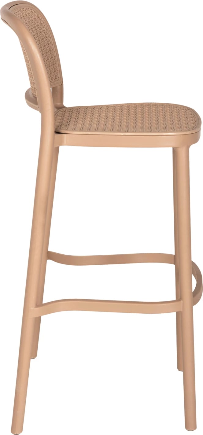 Karrige për bar, polipropileni, ngjyrë kapuçino, FH5939.03, 51x52x104H cm