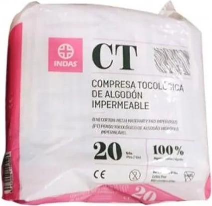 Kompresa pambuku për maternitet Indas CT 20 copë