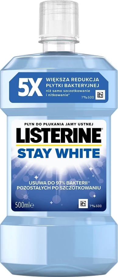 Shpëlarës goje Listerine Stay White 500ml