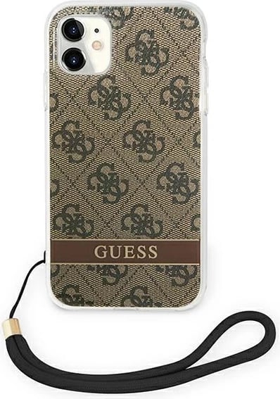 Mbështjellës Guess GUOHCN61H4STW për iPhone 11, 4G Print Strap, Kafe Mbështjellës Guess GUOHCN61H4STW për iPhone 11, 4G Print Strap, Kafe