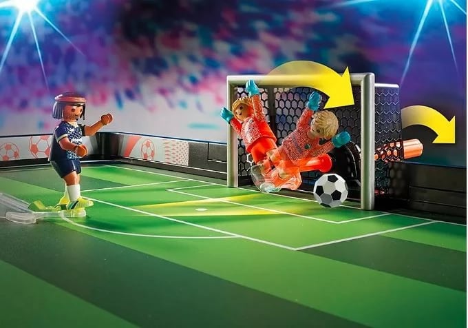 Set figurina sportive Playmobil 71120 Football Stadium, 63 pjesë