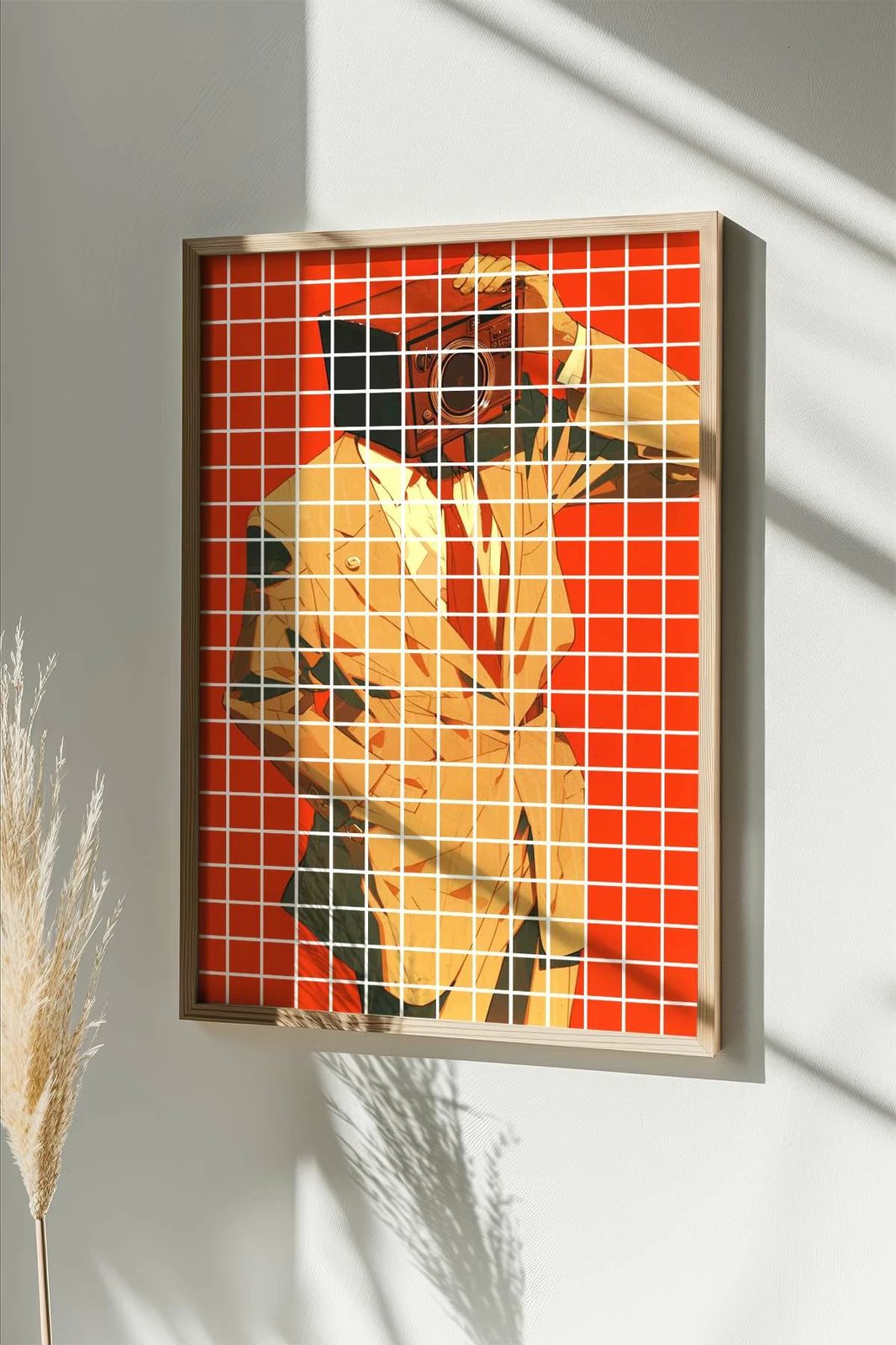 Pikturë dekorative me kornizë, shumëngjyrëshe, Popkare22, 33x48cm