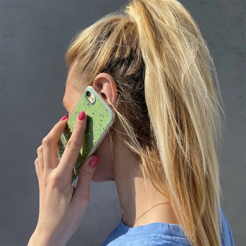 Mbështjellës Wozinsky Star Glitter për Xiaomi Redmi Note 9T 5G, i gjelbër
