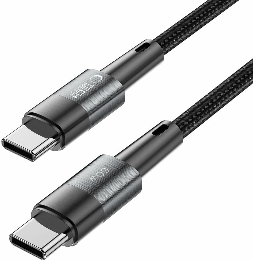Kabllo USB-C/USB-C Tech-Protect UltraBoost 1m, 60W, Gri