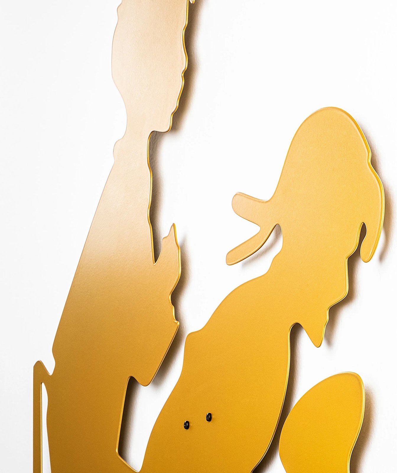 Aksesor dekorativ metalik për mur, Wallity, ngjyrë ari, XMASGOLD - 018