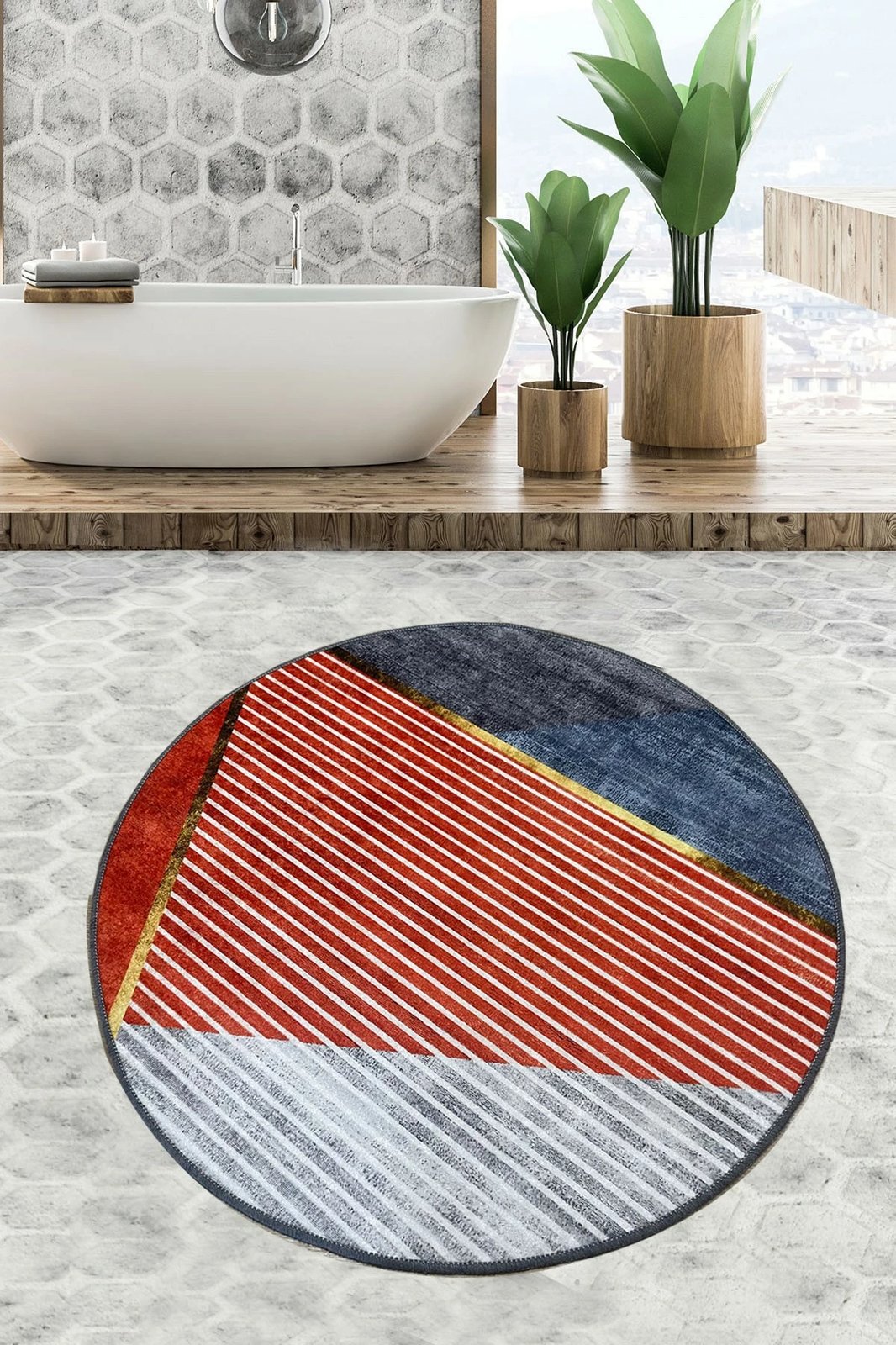 Tapet banjoje Mijölnir, Sante, shumëngjyrësh, 100x100cm