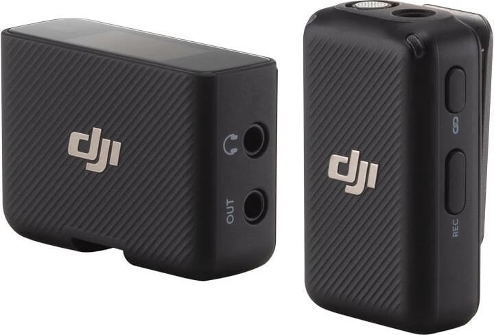 Sistem audio pa tela DJI Mic Basic, 1 transmetues + 1 marrës, i zi