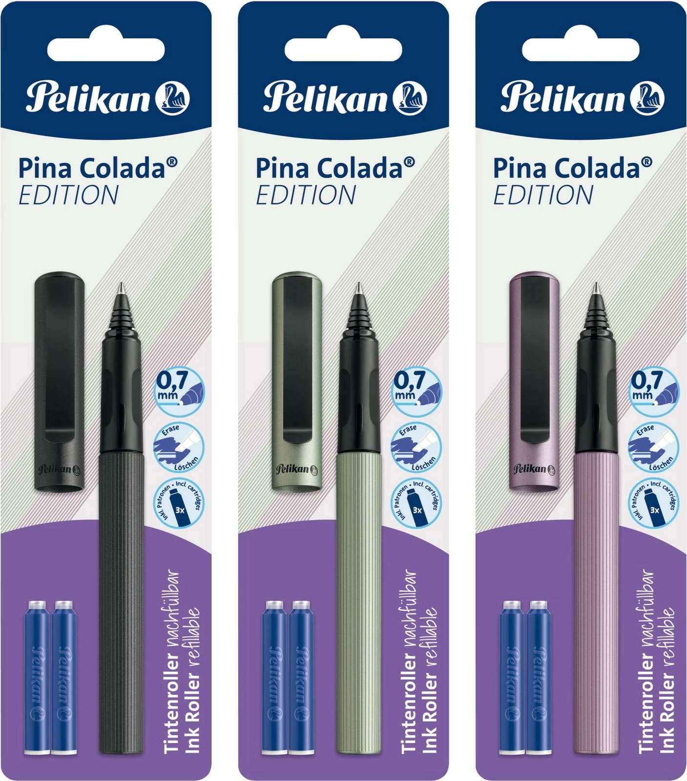 Stilolaps Pelikan Pina Colada Edition, 0.7mm, ngjyra të përziera, klip, rimbushës