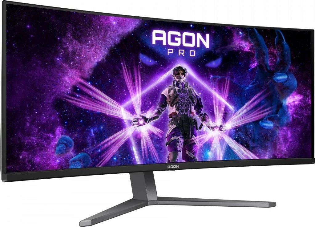 Monitor gaming AOC AG346UCD, 34 inç, QD-OLED, 175Hz, 3440x1440, i zi/gri