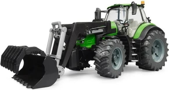 Traktor lodër BRUDER Deutz 8280 TTV me ngarkues përpara, 1:16, i gjelbër